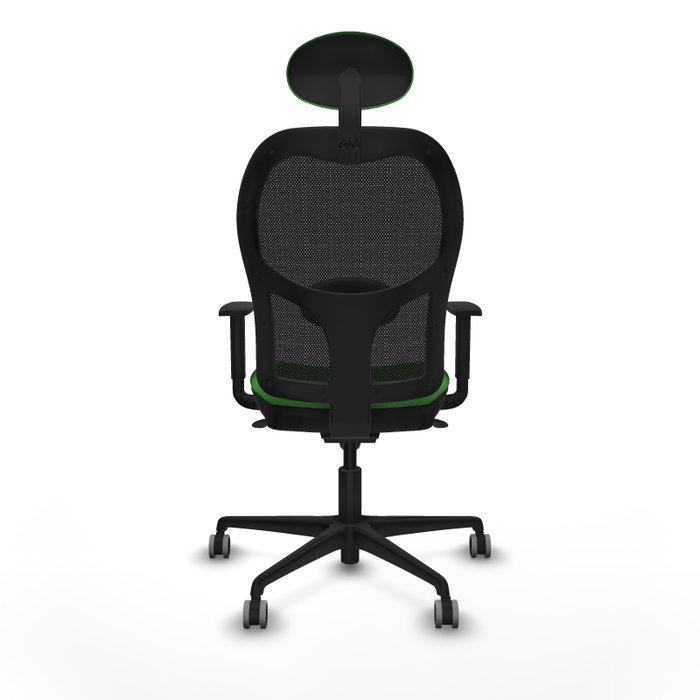 PIQUERAS Y CRESPO Silla de oficina Jorquera con mecanismo Sincro, Verde y Negro