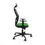 PIQUERAS Y CRESPO Silla de oficina Jorquera con mecanismo Sincro, Verde y Negro