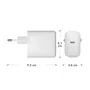 dbramante1928 CH45EUWH7112 Cargador de Pared 45W USB-C Universal Blanco - Corriente Alterna (110-240V), CE/FCC/RoHS