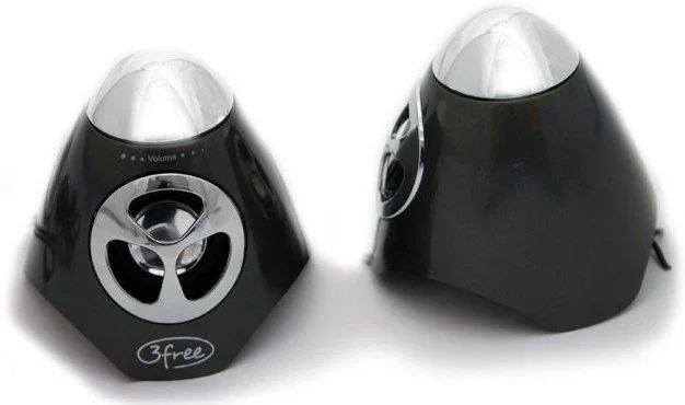 3free Altavoces 2.0 mini 3F-SPK100W Negro