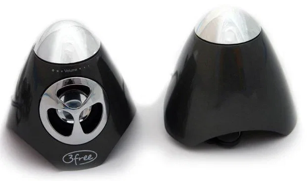 3free Altavoces 2.0 mini 3F-SPK100W Negro