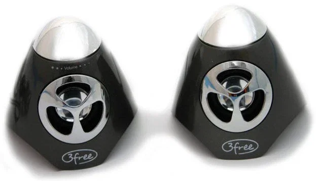 3free Altavoces 2.0 mini 3F-SPK100W Negro 3free Altavoces 2.0 mini 3F-SPK100W Negro