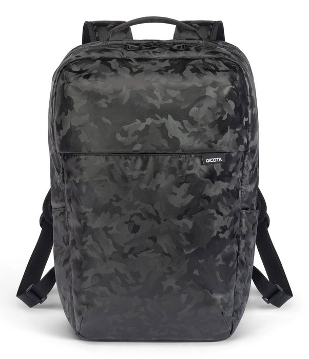 Dicota D32126 Mochila Informal de 16 Litros en Camuflaje para Portátil de hasta 16", Poliéster, Resistente al Agua, 600D, Cremallera