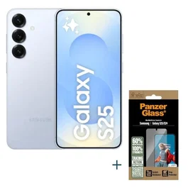 Samsung Galaxy S25 256GB 12GB Azul con Protector Panzerglas