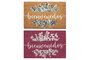 DKD Home Decor Felpudo Básicos Marron Rosa Fibra coco Goma 40 x 60 cm (2 Unidades)