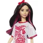 MuÑeca mattel barbie fashionistas-puppe mit blancoem t-shirt-kleid hrh12