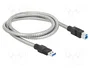 DeLOCK Cable USB 3.2 Gen 1 Tipo-A a Tipo-B 1 m Plata