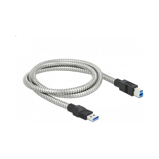 DeLOCK Cable USB 3.2 Gen 1 Tipo-A a Tipo-B 1 m Plata DeLOCK Cable USB 3.2 Gen 1 Tipo-A a Tipo-B 1 m Plata