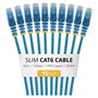 StarTech.com Paquete de 10 Cables de Red Cat6 Slim 50cm Azul