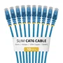 StarTech.com Paquete de 10 Cables de Red Cat6 Slim 50cm Azul