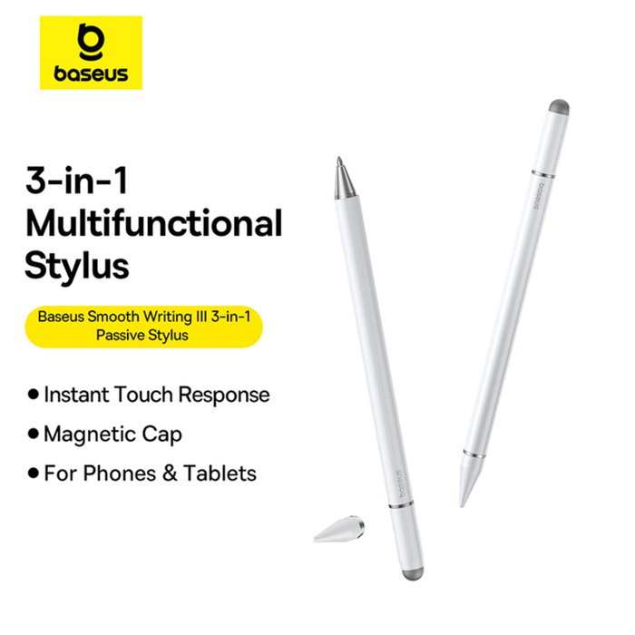 Baseus Smooth Writing III Passiv Stylus Blanco