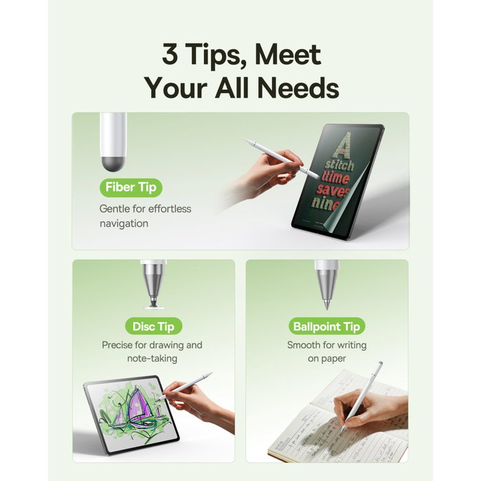 Baseus Smooth Writing III Passiv Stylus Blanco