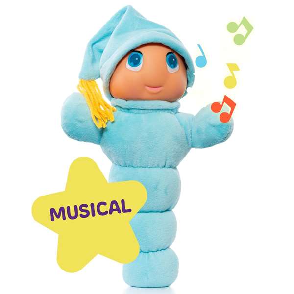 Molto Gusy Luz Efecto Arcoiris - Peluche con Luces y Sonidos en Español/Inglés, Pilas AA Incluidas, Medidas 33.5 x 34.5 x 10.7 cm