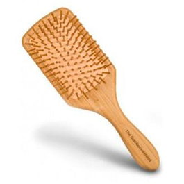 BAMBOOVEMENT Cepillo Pelo Bambú Paleta Rectangular para Pelo Largo y Masaje del Cuero Cabelludo