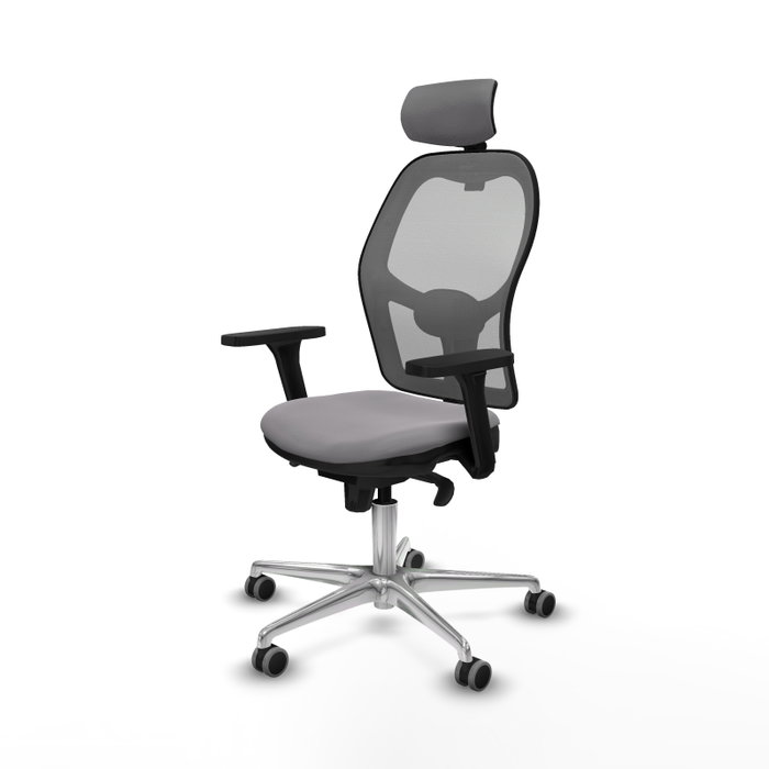 PIQUERAS Y CRESPO Silla de oficina Jorquera con mecanismo Sincro, Gris PIQUERAS Y CRESPO Silla de oficina Jorquera con mecanismo Sincro, Gris