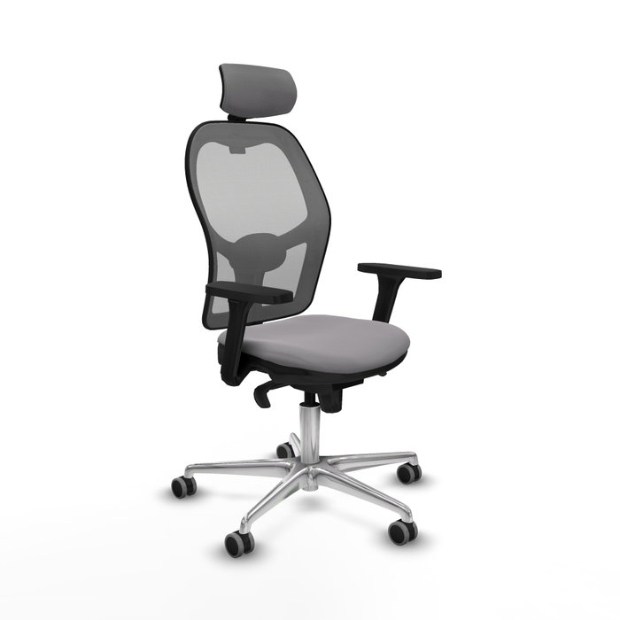 PIQUERAS Y CRESPO Silla de oficina Jorquera con mecanismo Sincro, Gris PIQUERAS Y CRESPO Silla de oficina Jorquera con mecanismo Sincro, Gris