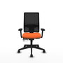 PIQUERAS Y CRESPO Silla de oficina Horna Naranja y Negro