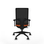 PIQUERAS Y CRESPO Silla de oficina Horna Naranja y Negro