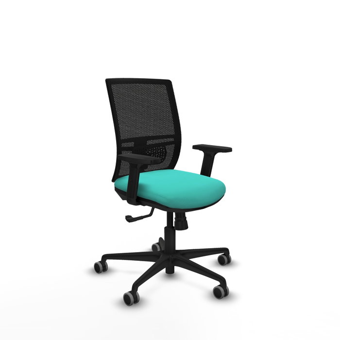 PIQUERAS Y CRESPO Silla de oficina Yunquera con mecanismo Sincro, Turquesa y Negro PIQUERAS Y CRESPO Silla de oficina Yunquera con mecanismo Sincro, Turquesa y Negro