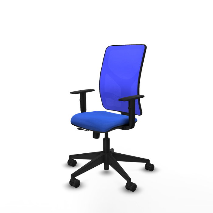 PIQUERAS Y CRESPO Silla de oficina Motilla Azul con Mecanismo Sincro/Traslack