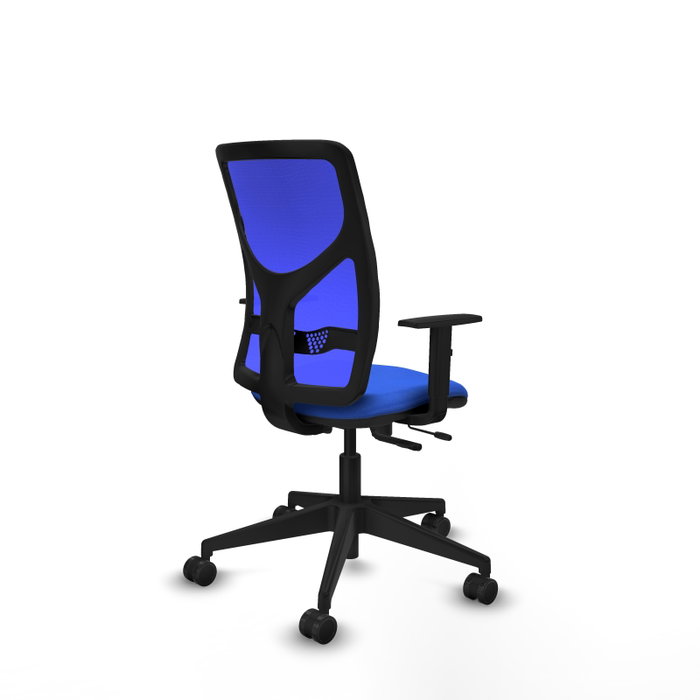 PIQUERAS Y CRESPO Silla de oficina Motilla Azul con Mecanismo Sincro/Traslack