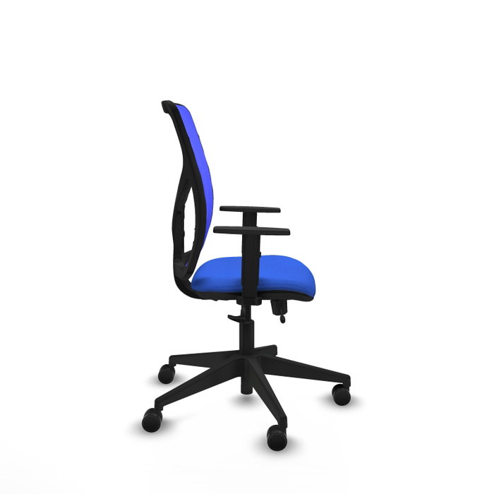 PIQUERAS Y CRESPO Silla de oficina Motilla Azul con Mecanismo Sincro/Traslack