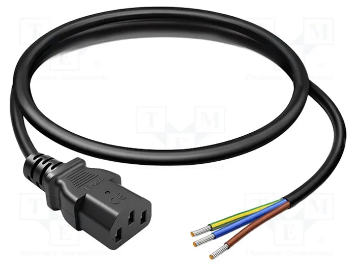QOLTEC Cable de alimentación H05VV-F 3G0,75mm2 IEC C13 hembra 0,5m QOLTEC Cable de alimentación H05VV-F 3G0,75mm2 IEC C13 hembra 0,5m