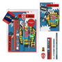 PYRAMID Set Papeleria Spiderman Marvel con Libreta, Bolígrafo, Lápiz, Goma de Borrar, Sacapuntas y Regla