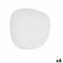 Bidasoa Plato Hondo Irregular Porcelana Fosil Blanco 6 Unidades