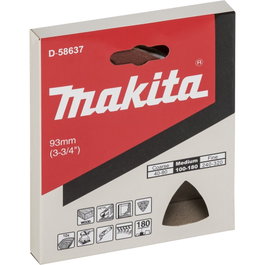 Makita Hojas de lija Delta K180, 93 mm, Grano 180