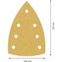 Bosch EXPERT C470 Sanding Pad C470, 100x150 mm, K60, 10 unidades