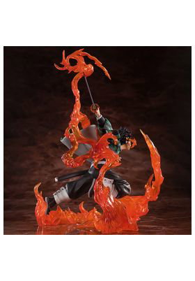Tanjiro Kamado Kyojuro Rengokus Sword Guard Version Figura 19,5 cm Demon Slayer Kimetsu No Yaiba Figuarts Zero
