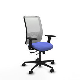 PIQUERAS Y CRESPO Silla de oficina Zulema Azul claro y Blanco