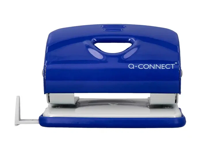 Q-connect Taladrador KF14218 azul capacidad 20 hojas