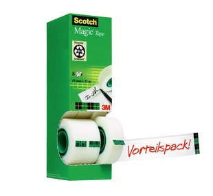 Scotch Cinta Adhesiva Magic Invisible 19mm x 33m (Pack de 8)