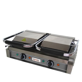Romag Sandwichera Panini Doble, Acero Inoxidable, 570x395x210 mm, 230V, 3.6 kW