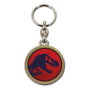 SD Toys Llavero Metálico Redondo Jurassic Park T-Rex Rojo