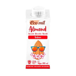 Ecomil Bebida de almendra nature Bio sin azúcar 200 ml