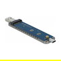 DeLOCK 42616 Caja Externa para SSD M.2 NVMe PCIe, USB 3.2 Gen 2 Tipo-C y Tipo-A, 10 Gbit/s, Metal Plata