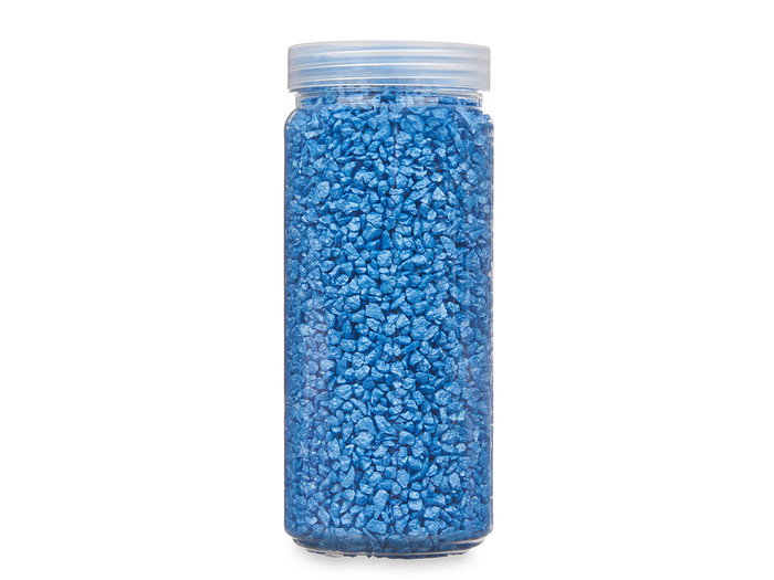 Giftdecor Bote con Piedras Decorativas Metalizadas 2-5 mm, 700 g Color Azul, Bote de 6.5x6.5x15.8 cm (Set de 12) Giftdecor Bote con Piedras Decorativas Metalizadas 2-5 mm, 700 g Color Azul, Bote de 6.5x6.5x15.8 cm (Set de 12)