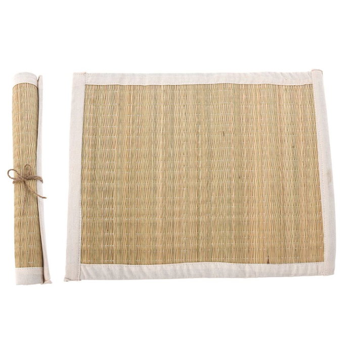 Basics Mantel Individual Natural 35 x 45 cm Ecológico de Cáñamo Basics Mantel Individual Natural 35 x 45 cm Ecológico de Cáñamo