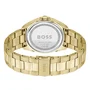 Boss Reloj para mujer 1502714 con esfera verde y acabado dorado