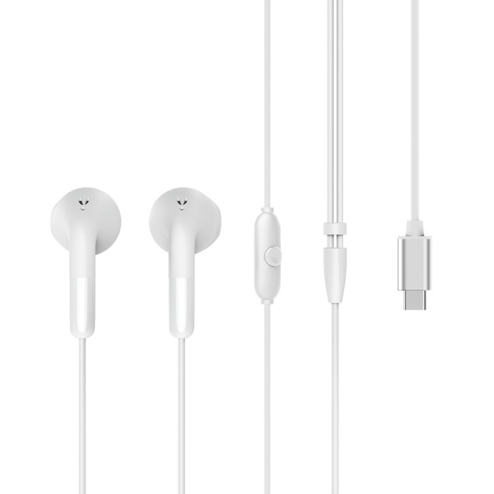 Muvit Auriculares estéreo for charge e58 tipo C blancos Muvit Auriculares estéreo for charge e58 tipo C blancos
