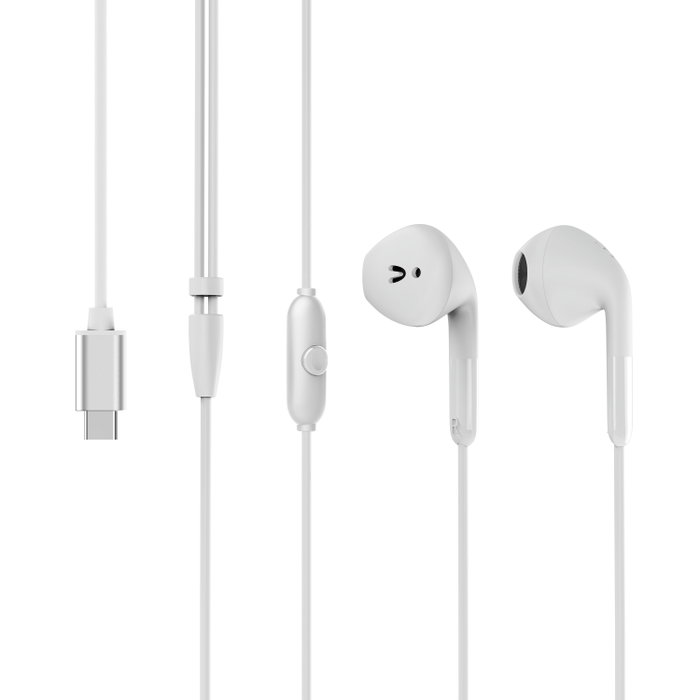Muvit Auriculares estéreo for charge e58 tipo C blancos Muvit Auriculares estéreo for charge e58 tipo C blancos
