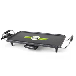 Orbegozo TBC 3000 Parrilla Eléctrica de Mesa 2200W - Plancha Asar Cerámica 43x22 cm, Antiadherente, Negro