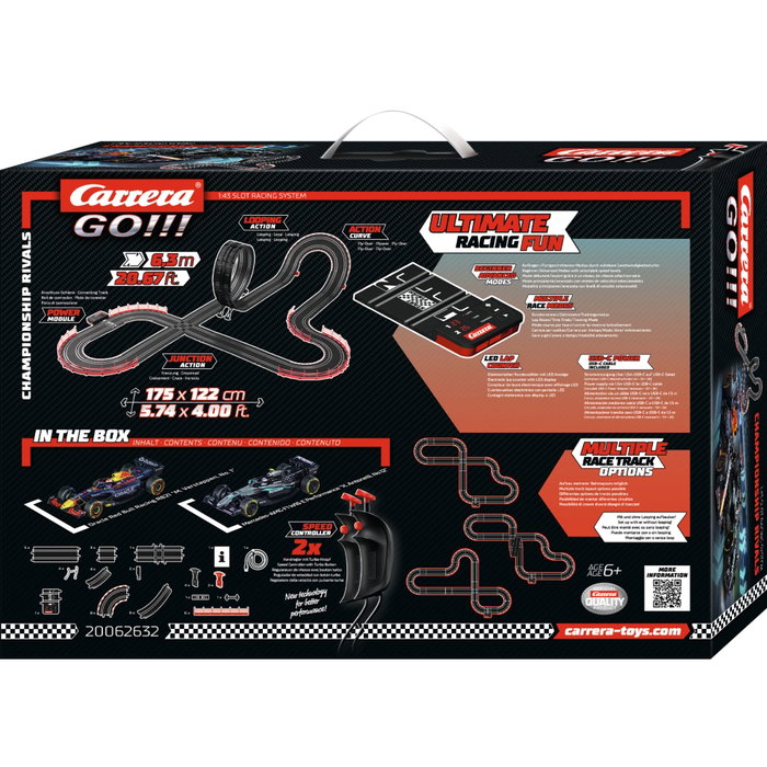 Carrera GO!!! Championship Rivals - Set de pista de slot F1 (Mercedes y Red Bull) Carrera GO!!! Championship Rivals - Set de pista de slot F1 (Mercedes y Red Bull)