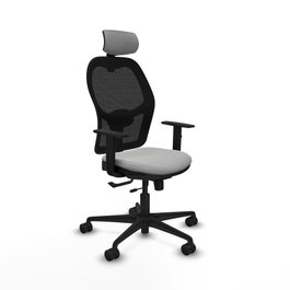 PIQUERAS Y CRESPO Silla de oficina Jorquera Gris claro y Negro
