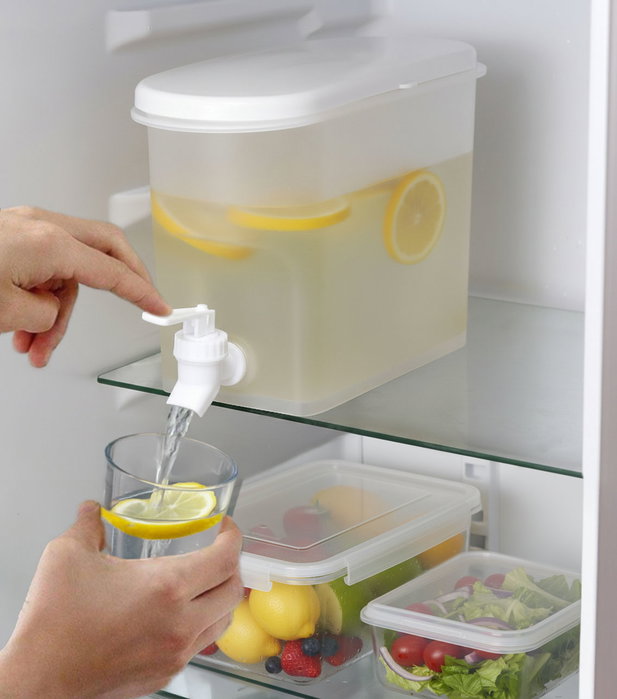 Inde Dispensador de Agua Frigo, 3.5 Litros, Plástico, 25x11x18 cm (12 Unidades)