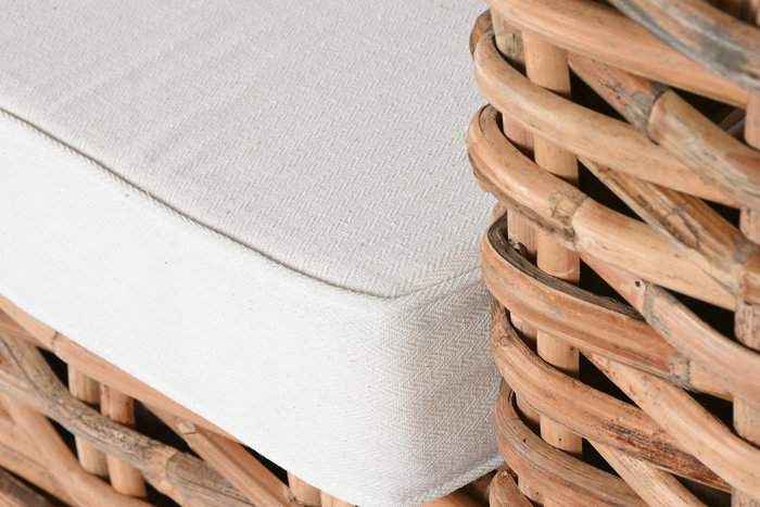 DKD Home Decor Indonesia 1c24 Sofá Natural Crudo Ratán 220 x 98 x 64 cm Set de 4 con Cojines DKD Home Decor Indonesia 1c24 Sofá Natural Crudo Ratán 220 x 98 x 64 cm Set de 4 con Cojines