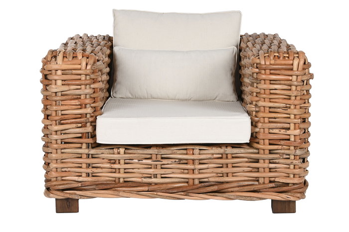 DKD Home Decor Indonesia 1c24 Sofá Natural Crudo Ratán 220 x 98 x 64 cm Set de 4 con Cojines DKD Home Decor Indonesia 1c24 Sofá Natural Crudo Ratán 220 x 98 x 64 cm Set de 4 con Cojines